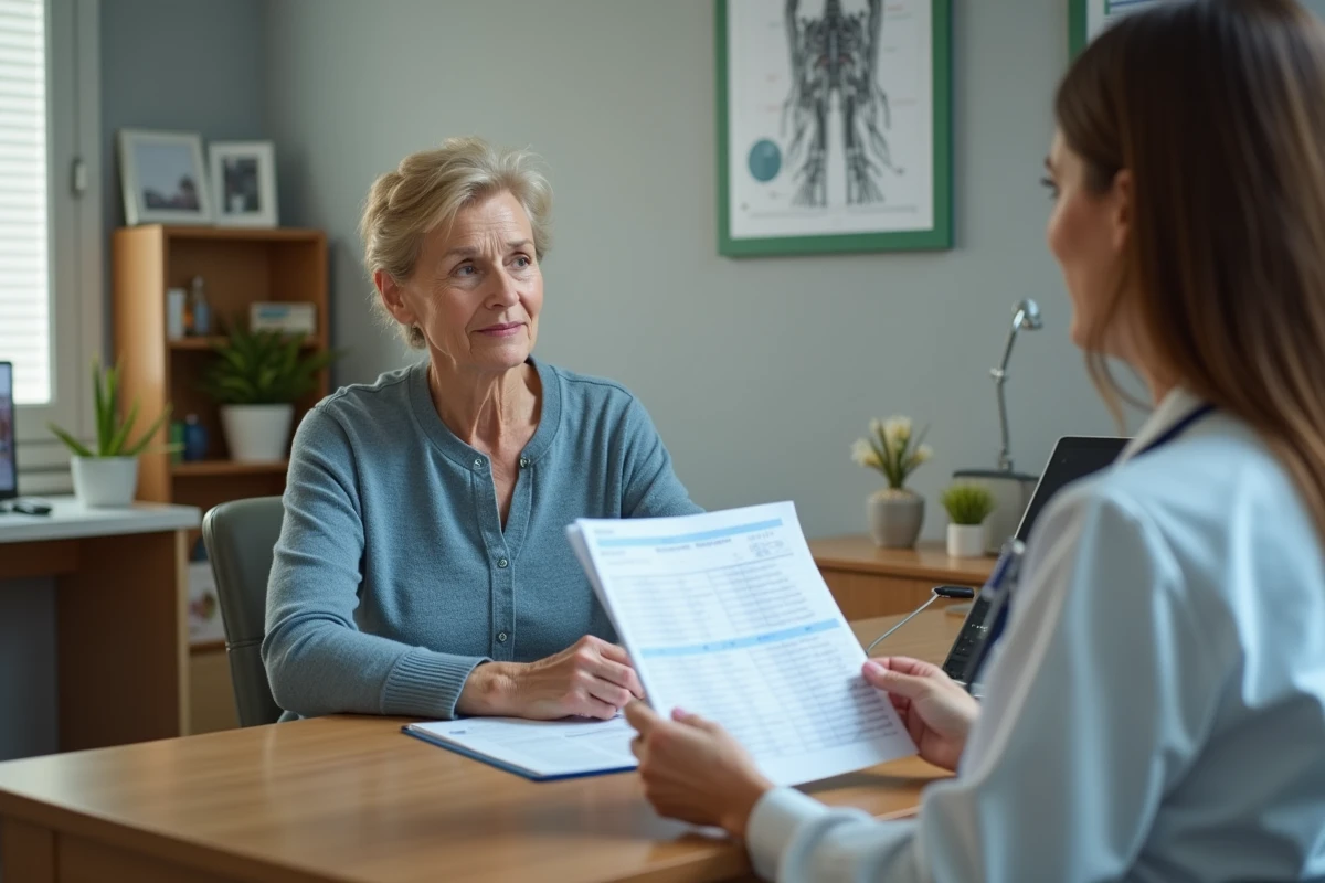 Patiente consultant son médecin pour comprendre les résultats de transaminases SGPT sur un bilan hépatique